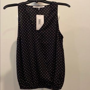 NWT navy surplice top
